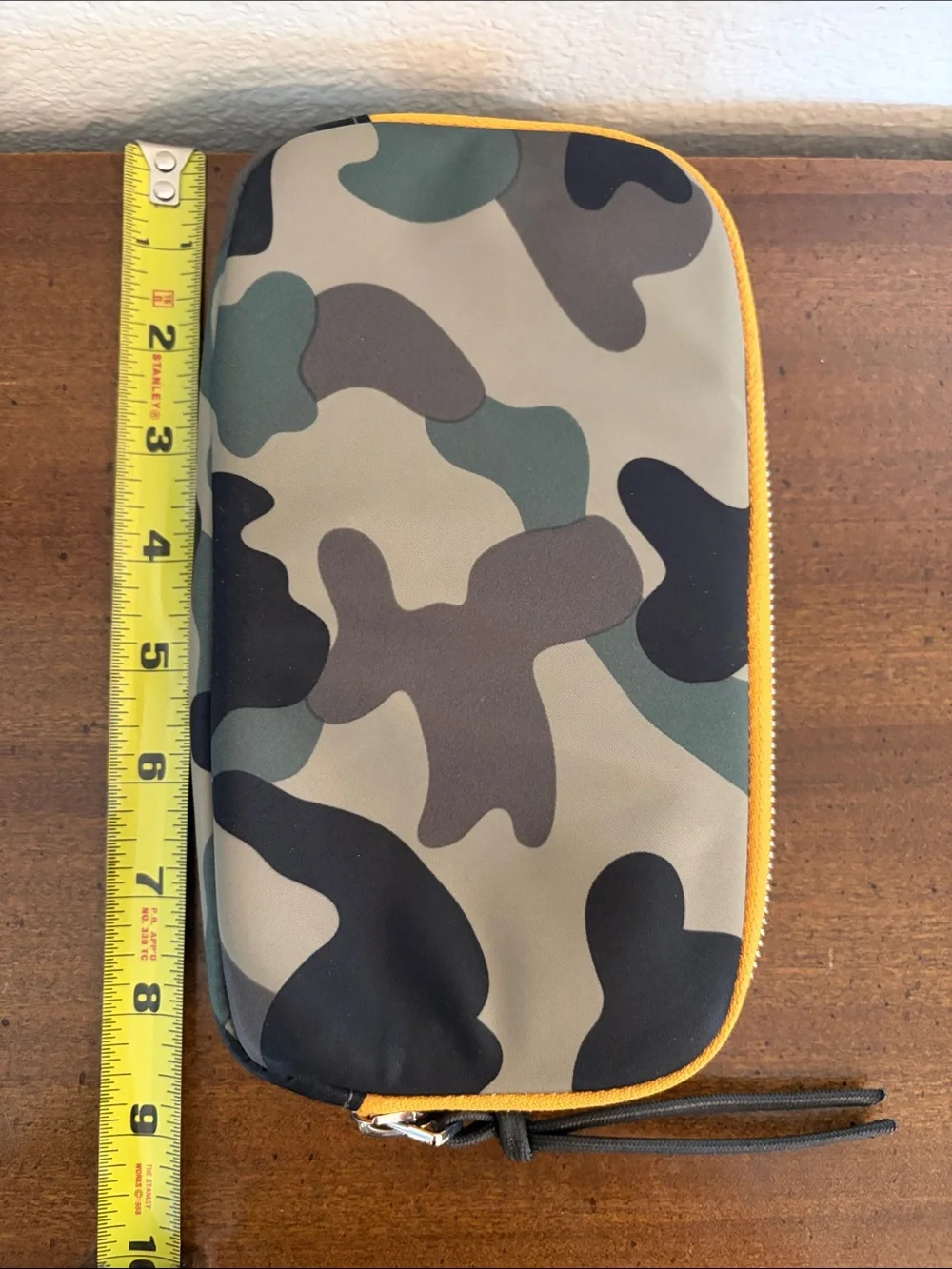 ShortyLOVE Camo Wristlet Wallet Pouch with Orange Trim